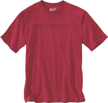 Carhartt Dearborn Relaxed Logo T-Shirt rot dunkelrot R59