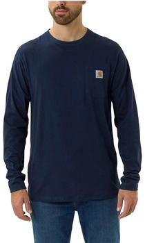 Carhartt Force Pocket Long Sleeve T-Shirt navy