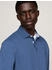 Tommy Hilfiger Poloshirt Langarm Regular Fit Knopfleiste blau aegean sea
