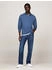 Tommy Hilfiger Poloshirt Langarm Regular Fit Knopfleiste blau aegean sea