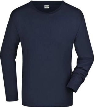 James & Nicholson Langarm T-Shirt Single-Jersey navy