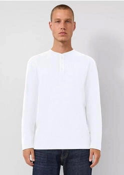 s.Oliver Longsleeve gerippt regular Fit weiß
