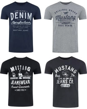 MUSTANG T-Shirt 4er Pack mehrfarbig 892641