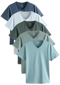Next Fashion v-shirt t-shirts blau 5er-pack