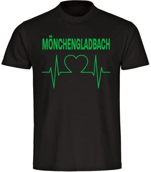 multifanshop T-Shirt Herren Bremen Herzschlag schwarz
