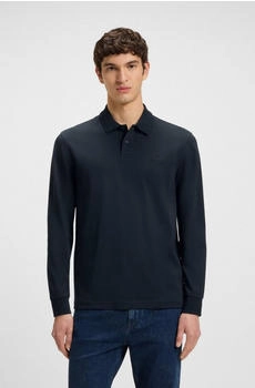 Boss Orange Poloshirt Pe Polokragen dunkelblau schwarz