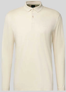 Boss Green Langarm-Poloshirt Pirol wei&szlig; 131