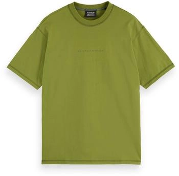Scotch & Soda T-Shirt Brust-Logo calla green