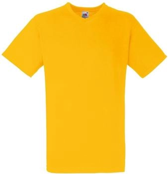 Fruit of the Loom Valueweight V-Ausschnitt T-Shirt sonnenblume