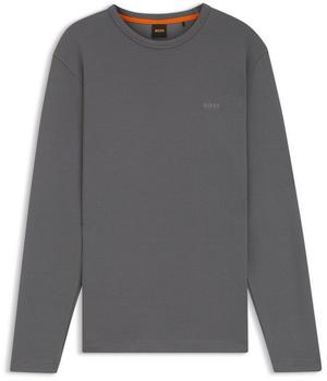 Hugo Boss T-Shirt aus Baumwoll-Mix mit Waffelstruktur Style Tempesto 50520725 Grau