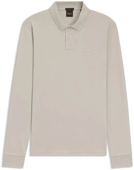 Hugo Boss Slim-Fit Poloshirt aus elastischem Baumwoll-Piqué Style Passerby 50507704 Hellgrau