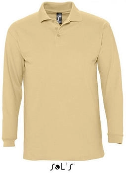 Sol's Longsleeve Polo Winter II sand