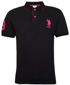 U.S. Polo Assn. Poloshirt pink schwarz