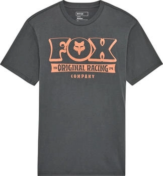 Fox Banner Premium T-Shirt grau orange