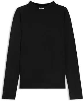Hugo Boss Slim-Fit T-Shirt Stretch-Piqué 50544504 schwarz