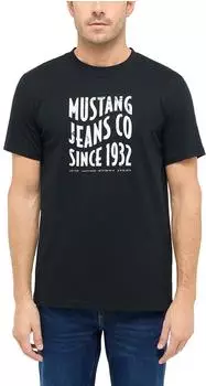 MUSTANG Shirt schwarz