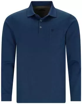 Hajo Poloshirt Regular Fit blau schwarz