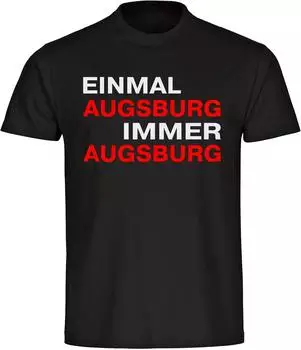 multifanshop T-Shirt Frankfurt Einmal Immer