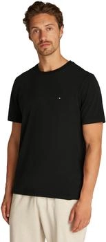 Tommy Hilfiger Essential Reg Fit Solid Tee Stickerei Rundhals schwarz