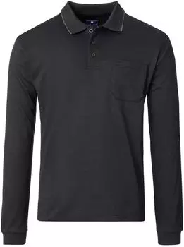 Redmond Polo-Shirt Langarm 252880700 anthrazit