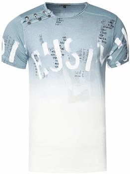 Rusty Neal T-Shirt farblichem Übergang grau