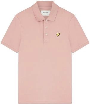 Lyle & Scott Einfarbiges Poloshirt rosa
