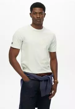 Superdry athletic emboss relaxed tee valley blue