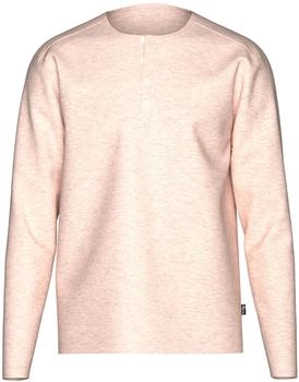 Trigema Longsleeve Langarmshirt Knopfleiste sand-melange