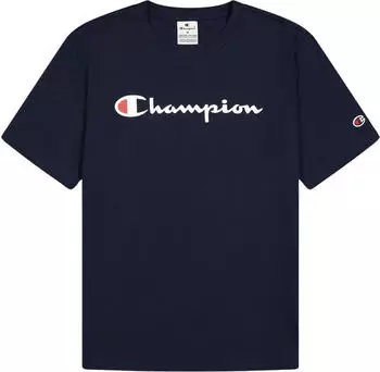 Champion T-Shirt Label-Print marine