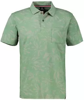 Lerros Poloshirt Stretchanteil übergrößen sage green