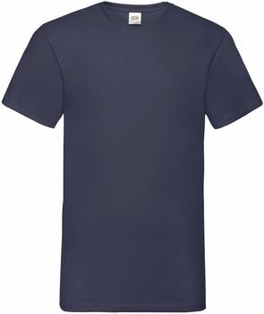 Fruit of the Loom Valueweight V-Ausschnitt T-Shirt marineblau