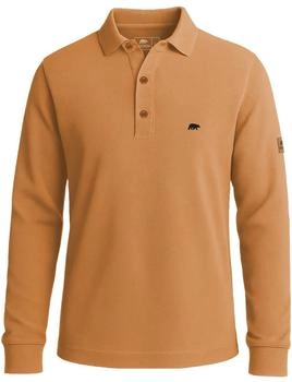 Forsberg Langarm Poloshirt aus Baumwolle braun