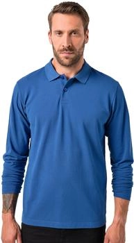 JP 1880 Poloshirt Basic Langarm Piqué azurblau