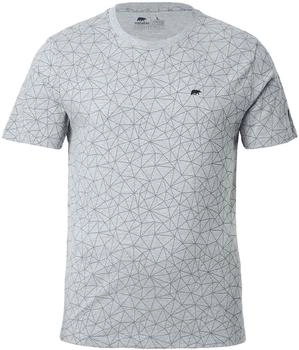 Forsberg T-Shirt Polygonmuster grau melange