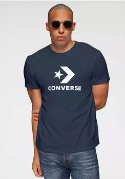 Converse T-Shirt STANDARD FIT CENTER FRONT LARGE LOGO STAR CHEV SS TEE marineblau