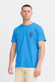 Blend Lässiges T-Shirt Backprint regatta