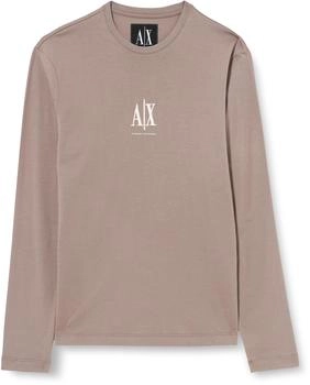Armani Exchange Icon Project Langarm-T-Shirt treibholz-braun