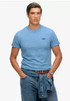 Superdry Rundhalsshirt "ESSENTIAL LOGO EMB TEE" aus Baumwolle und Single...