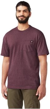 Dickies Schweres Rundhals T-Shirt burgunderrot