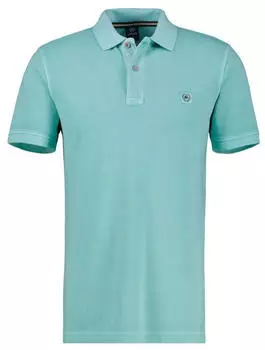 Lerros Poloshirt gewaschener Optik coastal blue