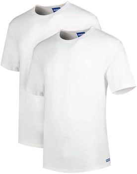 HUGO Naolo T-Shirt 2er-Pack blau wei&szlig; Markenlogo