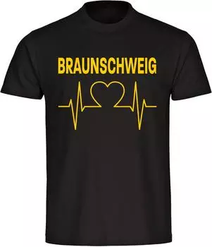 multifanshop Braunschweig Herzschlag schwarz