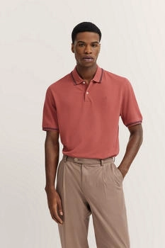 Bugatti Basic Kurzarm Poloshirt Modern Fit apricot