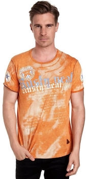 Rusty Neal Tie Dye Batik T-Shirt mit Logo-Print (3813258) orange