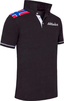 Nebulus Norwegen Poloshirt schwarz-wei&szlig;