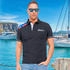 Nebulus Norwegen Poloshirt schwarz-weiß