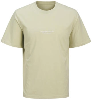 Jack & Jones Vesterbro Kurzarm-T-Shirt (12240121) oliv/wei&szlig;
