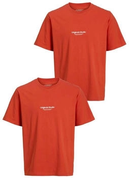 Jack & Jones Vesterbro Kurzarm T-Shirt (JORVESTERBRO TEE SS CREW NECK NOOS) rot