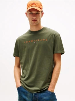 Tommy Hilfiger T-Shirt mit aufgesticktem Logo (DM0DM20744) gr&uuml;n