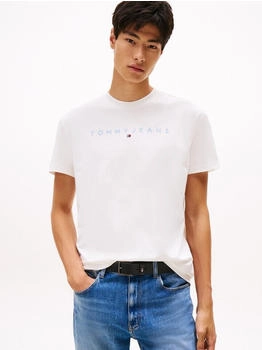 Tommy Hilfiger T-Shirt mit aufgesticktem Logo (DM0DM20744) ecru/hellblau